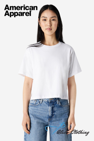 American Apparel® 102 Boxy Cropped T Shirt