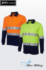 6HMCB JB's HiVis L/S (D+N) Cotton Back Polo