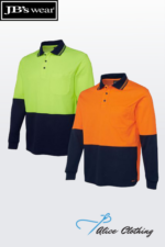 6HPL JB's HiVis L/S Cotton Back Polo