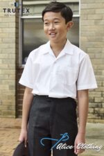 ATSOS Trutex S/Sleeve Shirt with Open Neck Collar