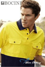 BOCINI Hi Vis Cotton Jersey Polo S S SP1010