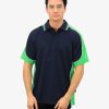 Navy/Emerald Green/White