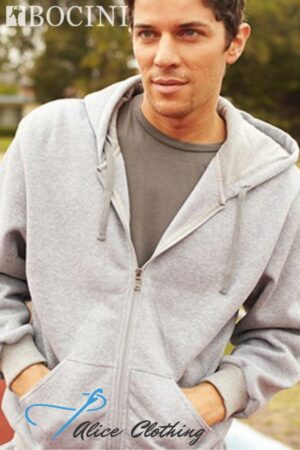 CJ1062 BOCINI Unisex 320G Full Zip Fleece Hoodie