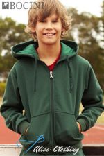 CJ1063 BOCINI Kids Full Zip Through Fleece Hoodie