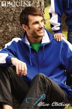 BOCINI Unisex Contrast Fleece Zip Through Hoodie | CJ1221