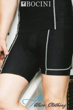 CK931 BOCINI Mens Cropped Bike Shorts