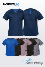 M88026 Medi8 Womens Stretch Scrub Top