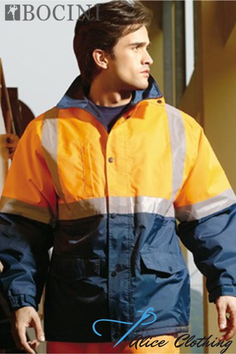 BOCINI Hi-Vis Polar Fleecelined Safety Jacket with R/Tape | SJ0430