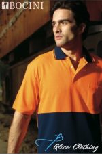 SP0538 BOCINI Unisex HiVis Cotton Back Polo