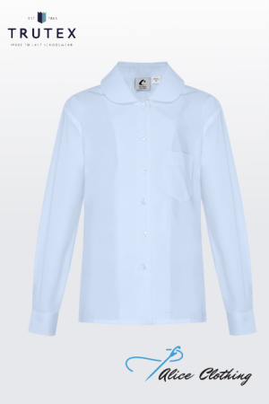 Trutex Girls L S Blouse with Peter Pan Collar AAPL