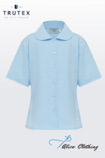 Trutex Girls S S Blouse with Peter Pan Collar AAPS