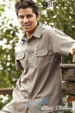 WS0679 BOCINI Cotton Drill S/S Work Shirt