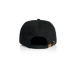 1153 CLASS FIVE PANEL CAP BLACK BACK 22472