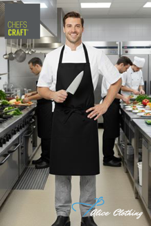 CA003 FULL BIB APRON WITH POCKET