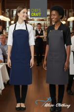 CA031 Chefscraft Bistro Full Bib Cross Back Apron
