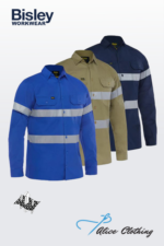 BS6883T Bisley Taped Lightweight Cool Drill Shirt - Alice Clothing BS6883T Bisley Taped Lightweight Cool Drill Shirt