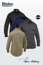 Bisley X Airflow™ Stretch Ripstop Shirt BS6490 - Alice Clothing Bisley X Airflow™ Stretch Ripstop Shirt BS6490