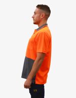 SFWP150 FLURO ORANGE CHARCOAL SIDE