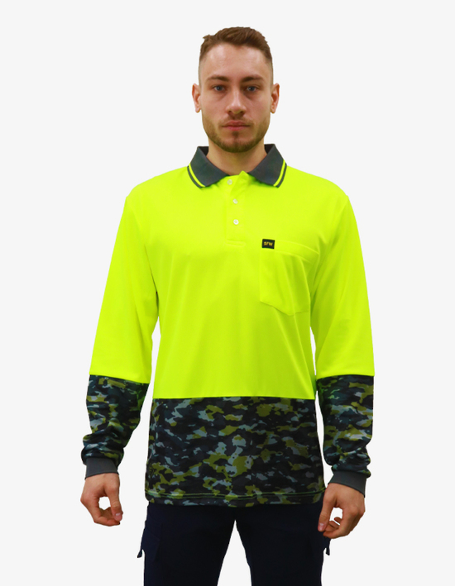SFWP16 FLURO YELLOW BLACK CAMO