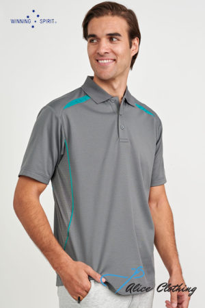 Winning Spirit PS93 Sustainable Contrast Polo Mens