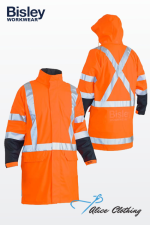 Bisley TTMC X Taped HiVis Stretch PU Rain Coat | BJ6955XT