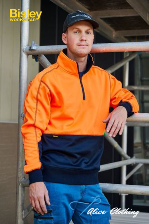 BK6989 Hi Vis Fleece 1 4 Zip Pullover