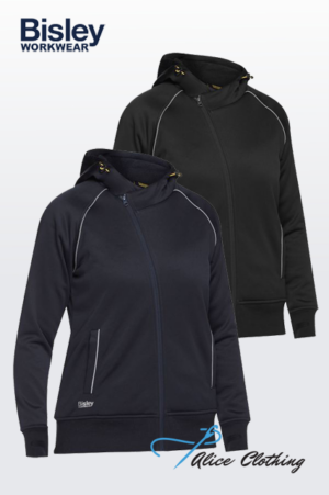 Bisley Womens Fleece Zip Front Hoodie with Sherpa Lining | BKL6925