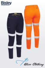 BPL6015T Bisley Wos Taped Mid Rise Stretch Cotton Pants - Alice Clothing BPL6015T Bisley Wos Taped Mid Rise Stretch Cotton Pants