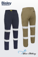 BPLC6008T Bisley Wos Taped Stretch Cotton Cargo Pants
