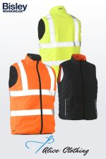 Bisley Taped HiVis Puffer Reversible Vest | BV0330HT - Alice Clothing Bisley Taped HiVis Puffer Reversible Vest | BV0330HT