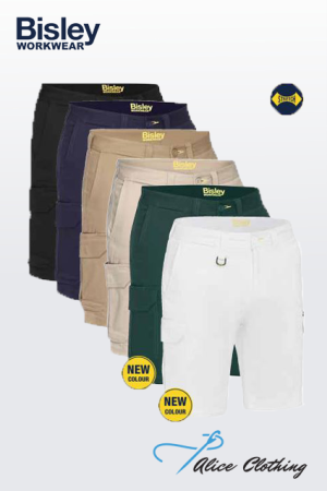 Bisley Stretch Cotton Drill Cargo Short BSHC1008