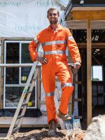 Bisley Taped HiVis Lightweight Coverall - Alice Clothing Bisley Taped HiVis Lightweight Coverall