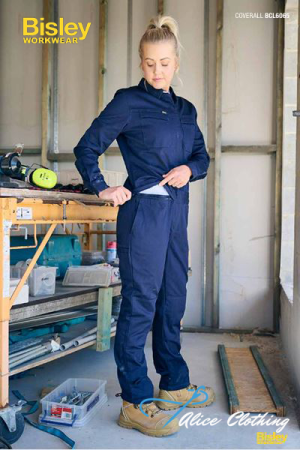 Bisley Womens Work Coverall with Waist Zip Opening BCL6065