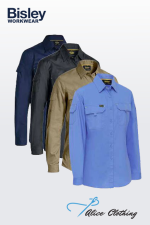 Bisley Womens X Airflow™ Ripstop Shirt BL6414 - Alice Clothing Bisley Womens X Airflow™ Ripstop Shirt BL6414