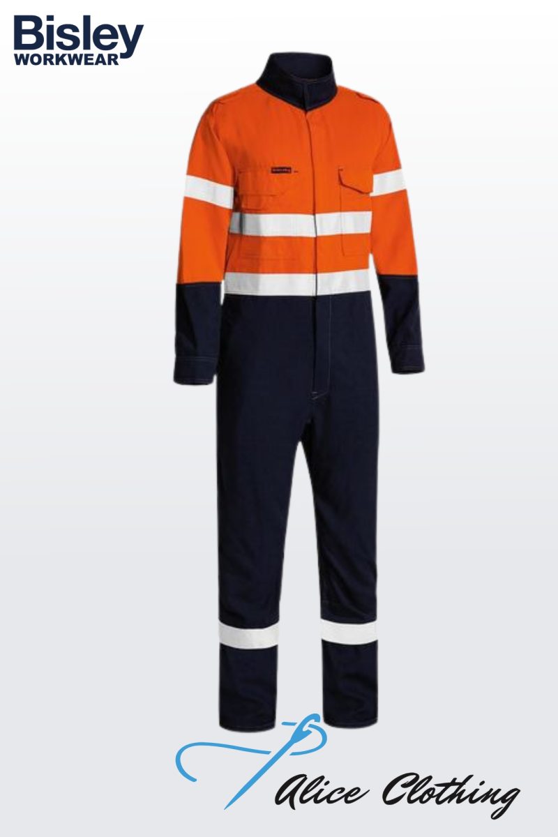 BC8186T Bisley TenCate Tecasafe® Plus 580 HiVis FR Coverall