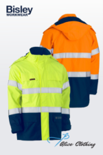 Bisley Taped HiVis FR Wet Weather Shell Jacket | BJ8110T
