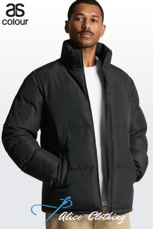 Mens Hooded Puffer Jacket - 5590 - AS Colour AU
