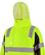 6DNCJ LimeNavy Side Hoodie