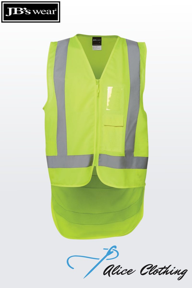 6DNDV JB's Hi Vis Zip Drop Tail H Pattern (D+N) Vest