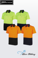 6HJNC JB's Hi Vis Jacquard Non Cuff Polo