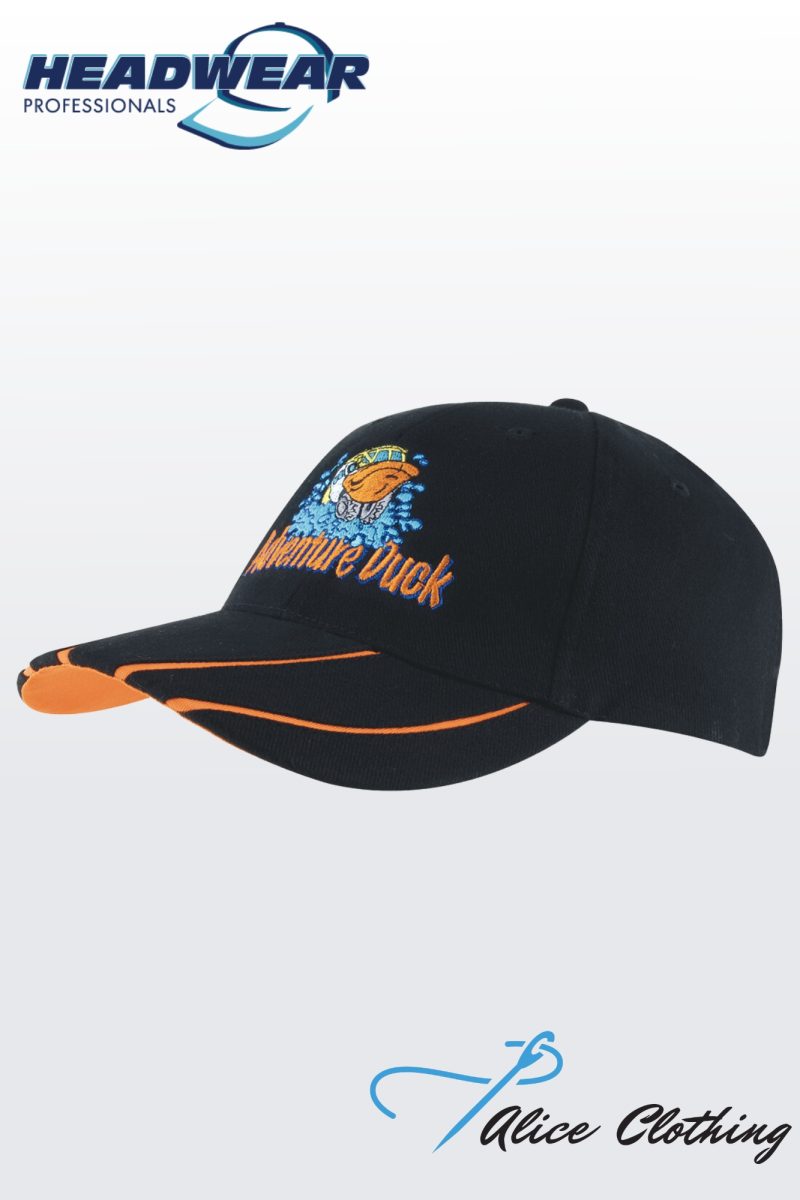 4019 Brushed Heavy Cotton with Hi-Vis Laminated Two-Tone Peak