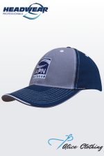4053 Brushed Heavy Cotton Two Tone Cap with Contrasting Stitching and Open Lip Sandwich