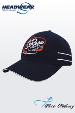 4077 Microfibre Sports Cap with Piping and Sandwich