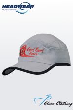 4094 Microfibre Sports Cap with Trim on Edge of Crown & Peak