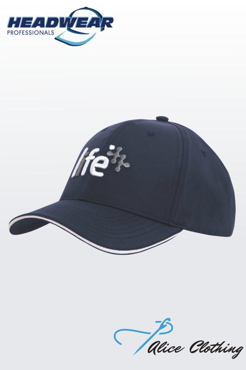 4149 Sports Ripstop Cap with Sandwich Trim