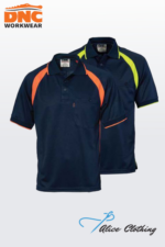 DNC 5216 Cool-Breathe Contrast Short Sleeve Polo