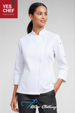 CH330LL ALFRESCO Womens L S Chef Jacket