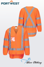 TM309 - TTMC-W17 HiVis X Back Zipped Vest L/S