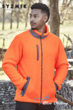 ZT285 Orange Unisex Streetworx Full Zip Sherpa Fleece