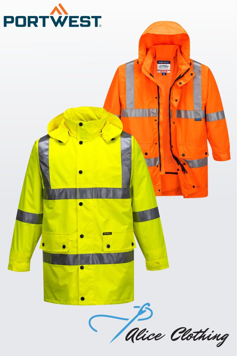 MF306 - Argyle HiVis Rain Traffic Jacket